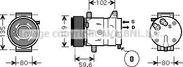 Prasco RTK385 - Kompressori, ilmastointilaite inparts.fi