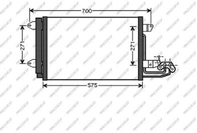 Prasco SK024C002 - Lauhdutin, ilmastointilaite inparts.fi