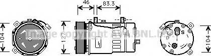 Prasco VWK050 - Kompressori, ilmastointilaite inparts.fi