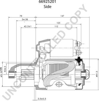 Prestolite Electric 66925201 - Käynnistinmoottori inparts.fi