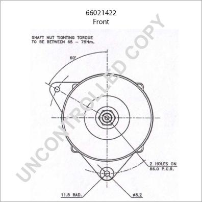 Prestolite Electric 66021422 - Laturi inparts.fi