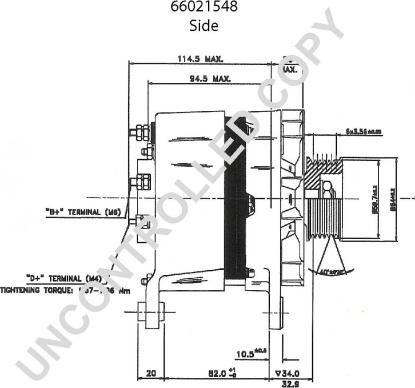 Prestolite Electric 66021548 - Laturi inparts.fi