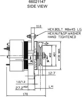 Prestolite Electric 66021147 - Laturi inparts.fi