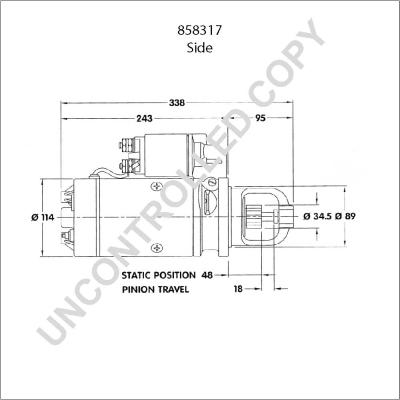 Prestolite Electric 858317 - Käynnistinmoottori inparts.fi