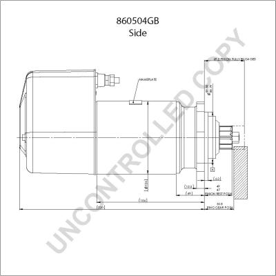 Prestolite Electric 860504GB - Käynnistinmoottori inparts.fi