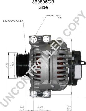 Prestolite Electric 860805GB - Laturi inparts.fi