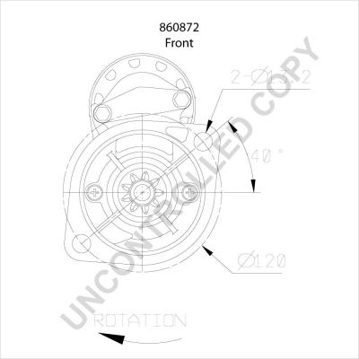 Prestolite Electric 860872 - Käynnistinmoottori inparts.fi