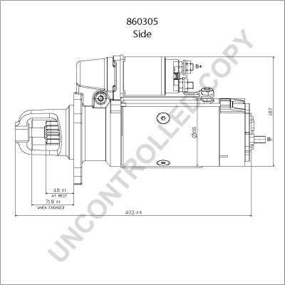 Prestolite Electric 860305 - Käynnistinmoottori inparts.fi