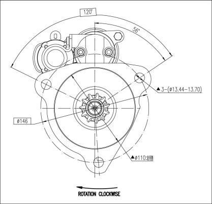 Prestolite Electric M90R3543SE - Käynnistinmoottori inparts.fi