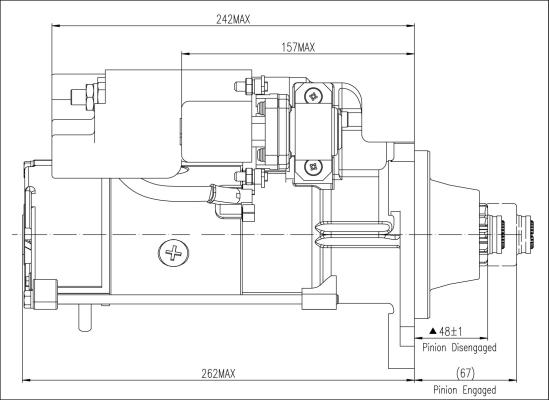 Prestolite Electric M90R3543SE - Käynnistinmoottori inparts.fi