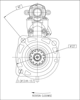 Prestolite Electric M90R3539SE - Käynnistinmoottori inparts.fi