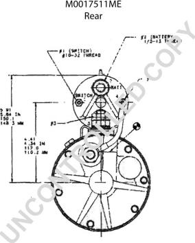 Prestolite Electric M0017511ME - Käynnistinmoottori inparts.fi