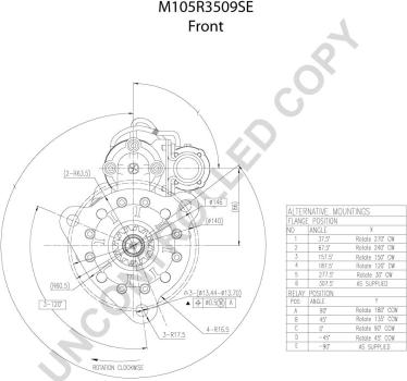 Prestolite Electric M105R3509SE - Käynnistinmoottori inparts.fi