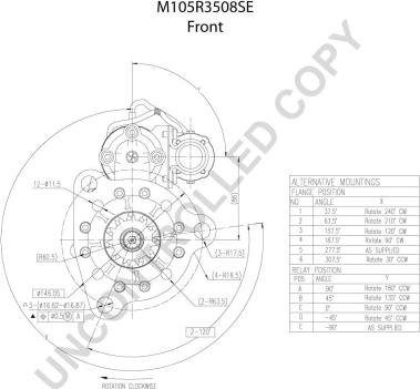 Prestolite Electric M105R3508SE - Käynnistinmoottori inparts.fi