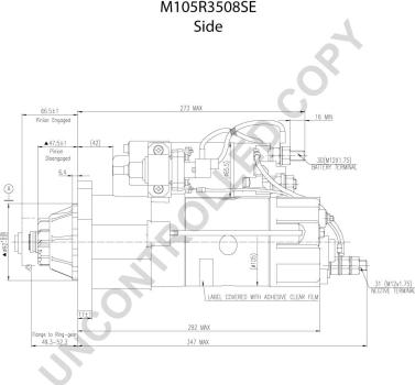 Prestolite Electric M105R3508SE - Käynnistinmoottori inparts.fi