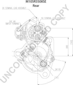 Prestolite Electric M105R3508SE - Käynnistinmoottori inparts.fi