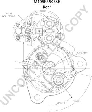 Prestolite Electric M105R3503SE - Käynnistinmoottori inparts.fi