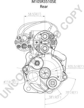 Prestolite Electric M105R3510SE - Käynnistinmoottori inparts.fi