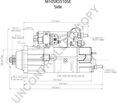 Prestolite Electric M105R3510SE - Käynnistinmoottori inparts.fi