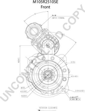 Prestolite Electric M105R2510SE - Käynnistinmoottori inparts.fi