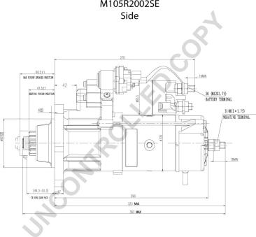 Prestolite Electric M105R2002SE - Käynnistinmoottori inparts.fi