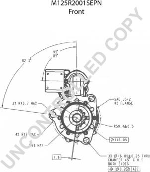 Prestolite Electric M125R2001SEPN - Käynnistinmoottori inparts.fi