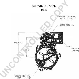 Prestolite Electric M125R2001SEPN - Käynnistinmoottori inparts.fi