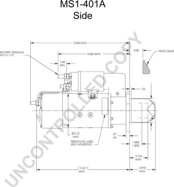 Prestolite Electric MS1-401A - Käynnistinmoottori inparts.fi