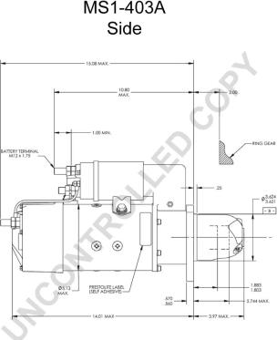 Prestolite Electric MS1-403A - Käynnistinmoottori inparts.fi