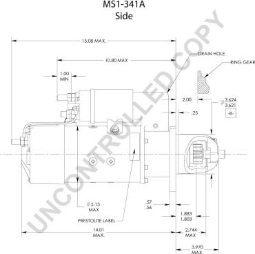 Prestolite Electric MS1-341A - Käynnistinmoottori inparts.fi