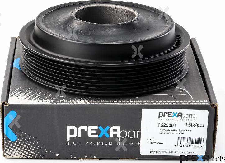 PREXAparts P525001 - Hihnapyörä, kampiakseli inparts.fi