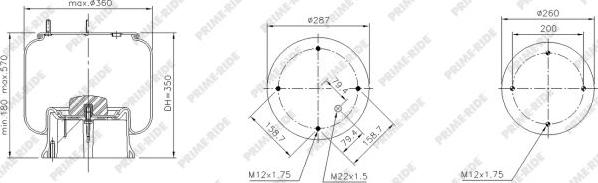 Prime-Ride 1R14-855 - Metallipalje, ilmajousitus inparts.fi