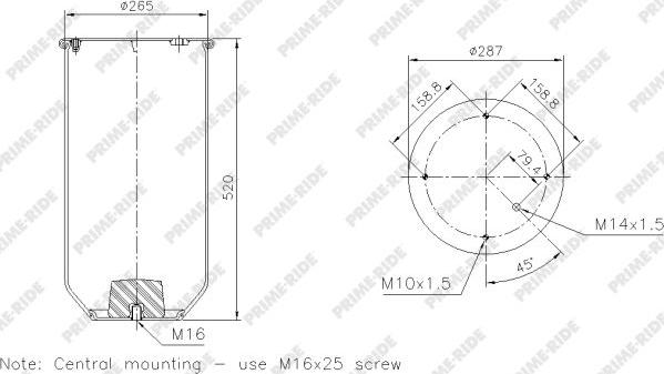 Prime-Ride 1R14-866 - Metallipalje, ilmajousitus inparts.fi