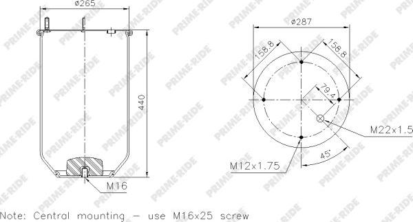 Prime-Ride 1R14-868 - Metallipalje, ilmajousitus inparts.fi