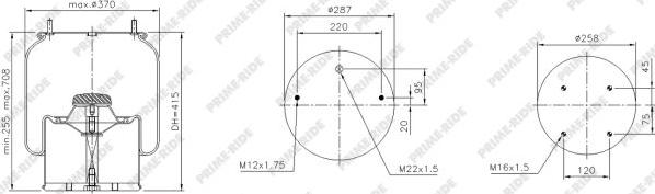 Prime-Ride 1R14-814 - Metallipalje, ilmajousitus inparts.fi