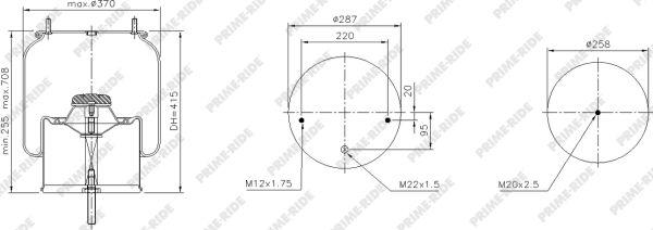 Prime-Ride 1R14-813 - Metallipalje, ilmajousitus inparts.fi