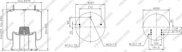 Prime-Ride 1R14-823 - Metallipalje, ilmajousitus inparts.fi