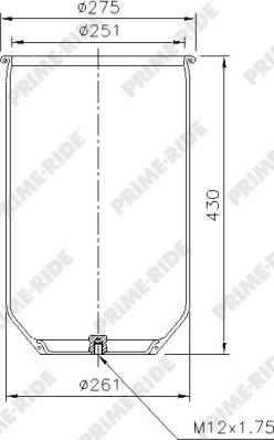 Prime-Ride 1R14-714 - Metallipalje, ilmajousitus inparts.fi