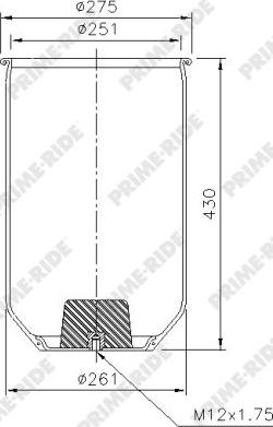 Prime-Ride 1R14-713 - Metallipalje, ilmajousitus inparts.fi