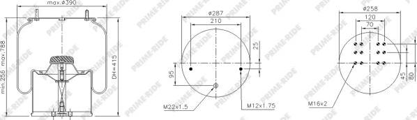 Prime-Ride 1R14-781 - Metallipalje, ilmajousitus inparts.fi