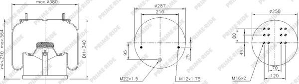 Prime-Ride 1R14-724 - Metallipalje, ilmajousitus inparts.fi