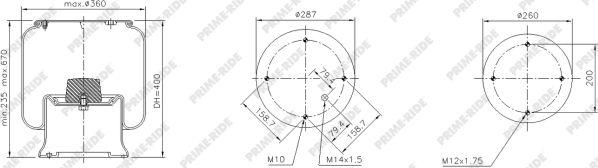 Prime-Ride 1R14-727 - Metallipalje, ilmajousitus inparts.fi