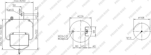 Prime-Ride 1R10-704 - Metallipalje, ilmajousitus inparts.fi