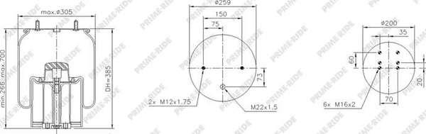 Prime-Ride 1R11-935 - Metallipalje, ilmajousitus inparts.fi