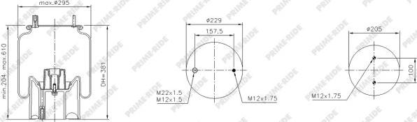 Prime-Ride 1R11-106 - Metallipalje, ilmajousitus inparts.fi