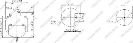 Prime-Ride 1R11-848 - Metallipalje, ilmajousitus inparts.fi