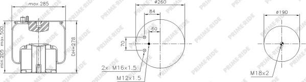 Prime-Ride 1R11-885 - Metallipalje, ilmajousitus inparts.fi