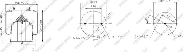 Prime-Ride 1R11-832 - Metallipalje, ilmajousitus inparts.fi