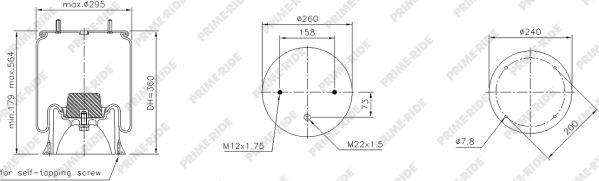 Prime-Ride 1R11-750 - Metallipalje, ilmajousitus inparts.fi