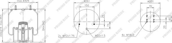 Prime-Ride 1R11-752 - Metallipalje, ilmajousitus inparts.fi